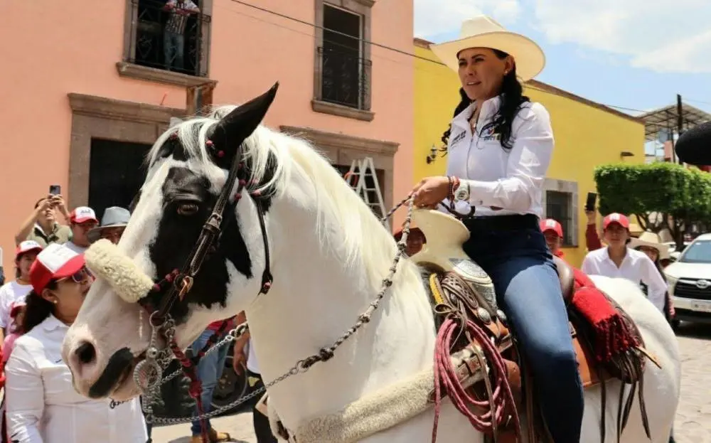 Paulina Alejandra del Moral Vela, candidata a la gubernatura del Estado de México por la coalición Va por el Estado de México. Foto. Facebook