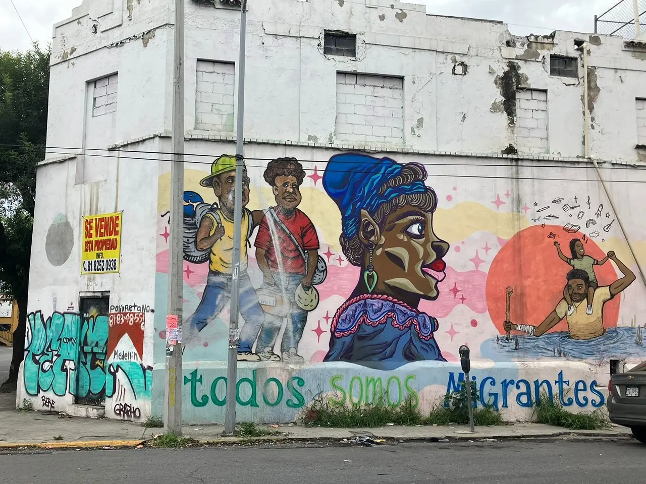 Durante un recorrido que realizó el equipo de POSTA se detectaron dichas obras como la del artista Silvestre Madera, en la cual hace énfasis a la migración. Fotos: Cynthia Pardo