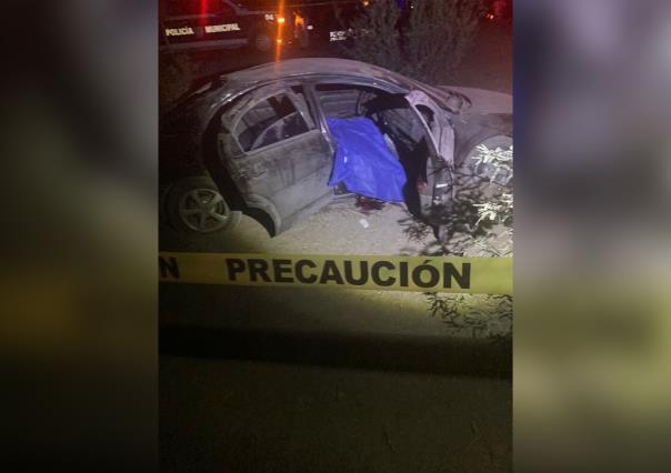 Fallece al volcar en su coche; no portaba el cinturón de seguridad