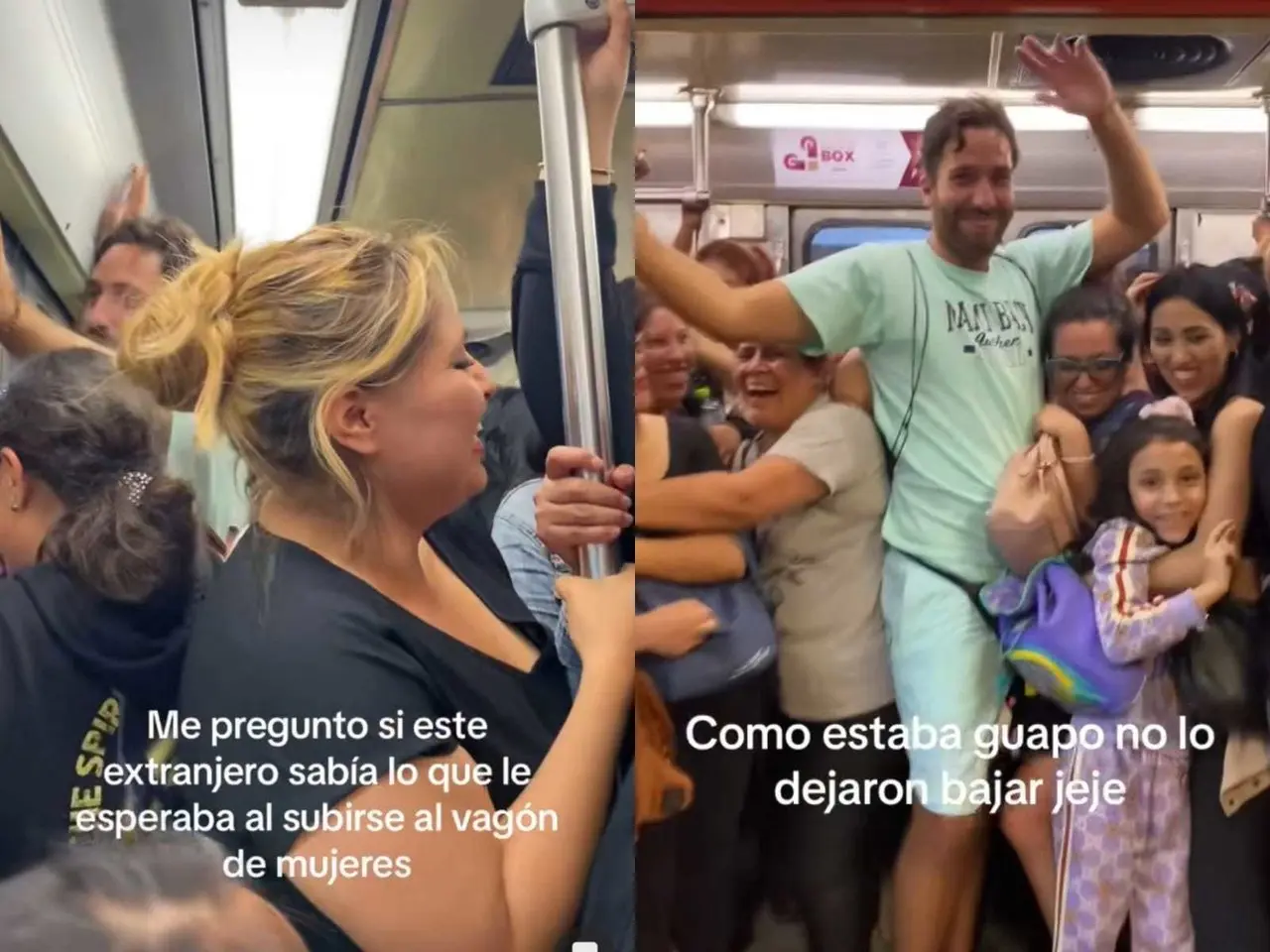 La manoseada va gratis o Güero no te vas a abajar, son comentarios que se escuchan en el video. Foto: Tiktok.