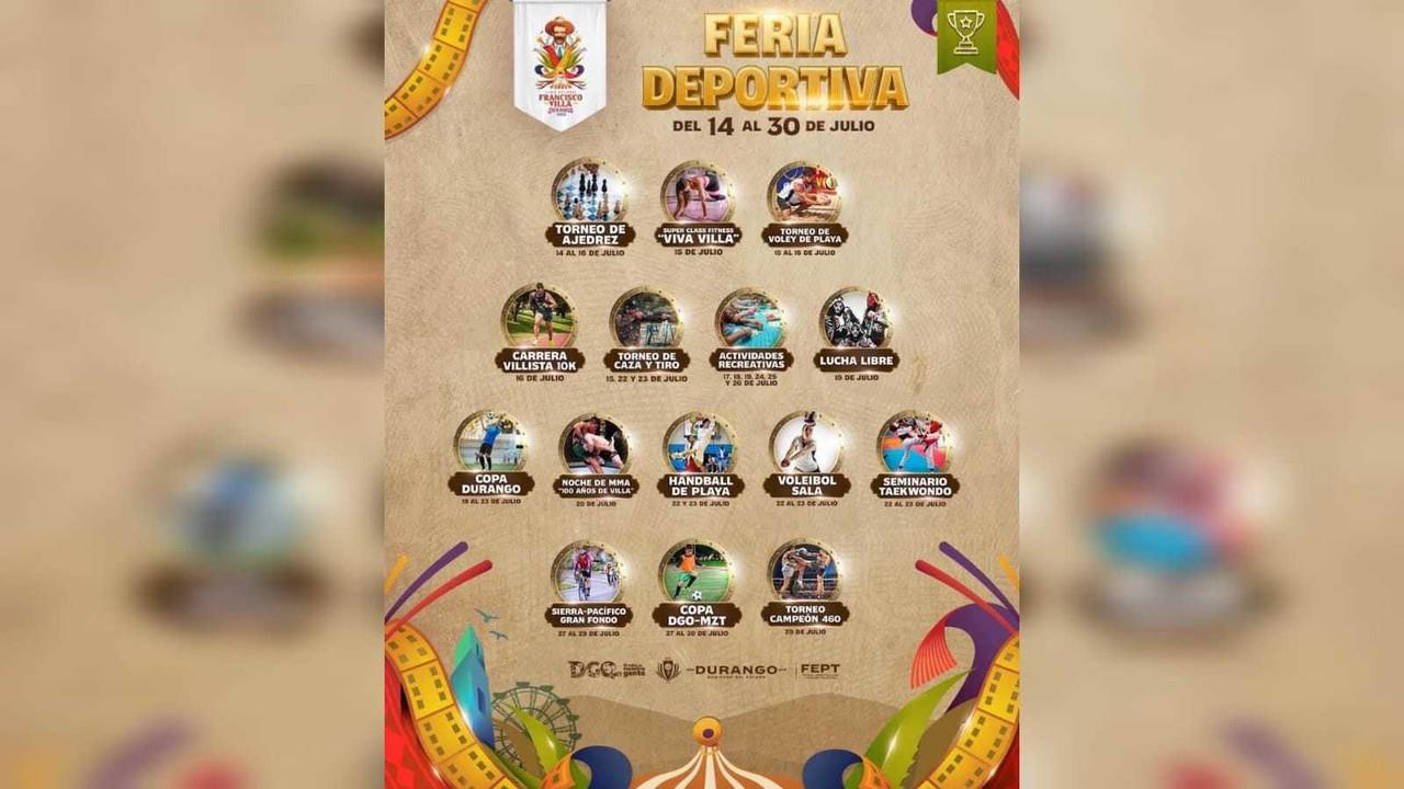 Presentan cartelera de la Feria Deportiva 2023