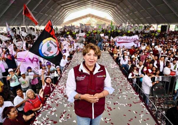 Gana Delfina Gómez 36 de los 45 distritos electorales en la contienda del Edomex