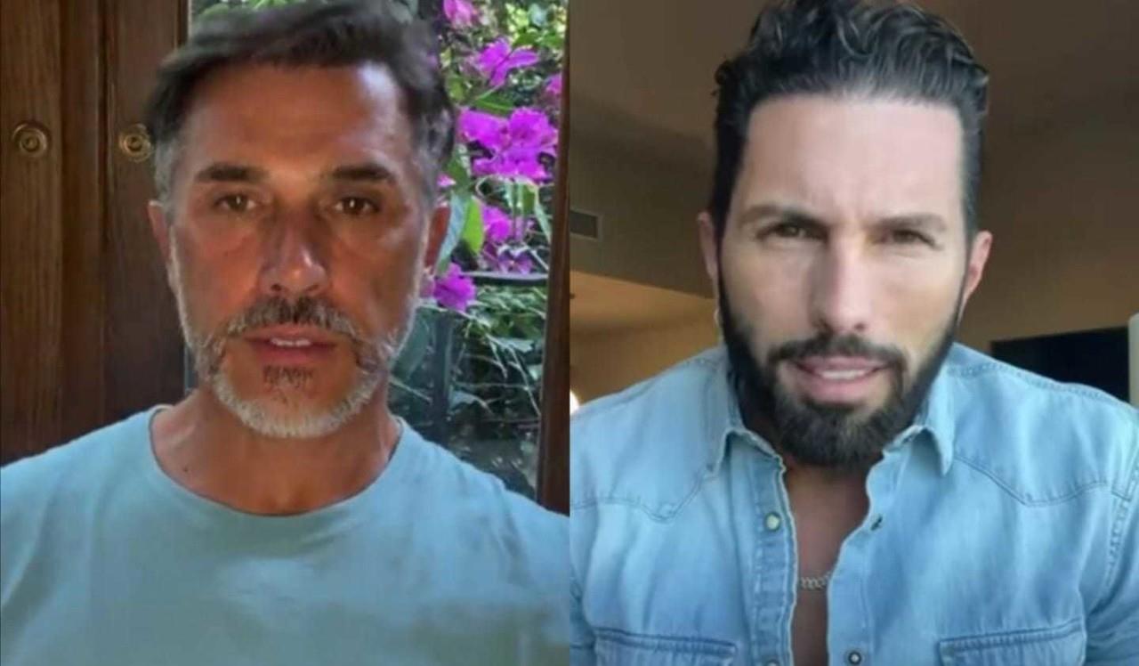Poncho De Nigris y Sergio Mayer son habitantes de La Casa de los Famosos México. Fotos: Instagram