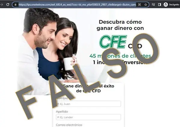 Estafa de inversión en CFE se propaga a través de anuncios en redes sociales.  Foto. Youtube