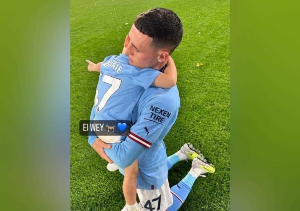 ¡Lo hizo canon! Phil Foden apoda a su hijo “El Wey” en Instagram