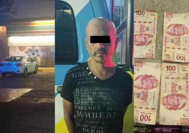 Policía de Monterrey recupera dinero robado en Súper 7