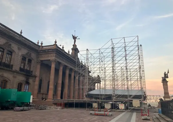 Arranca instalación de escenario para Macrofest del 18 de junio, Día del Padre