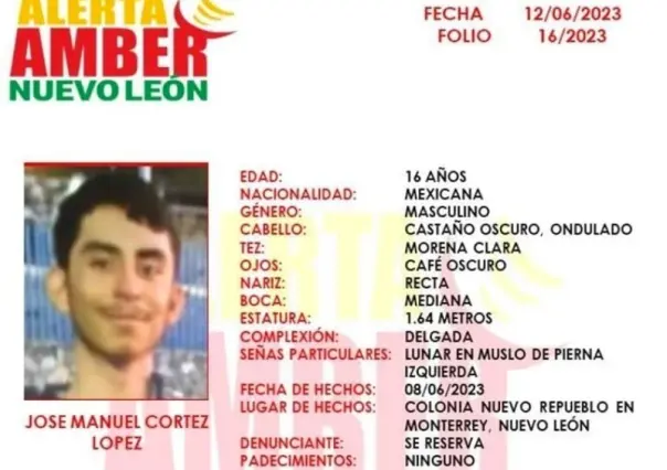 Activan Alerta Amber por desaparición de joven músico en Monterrey