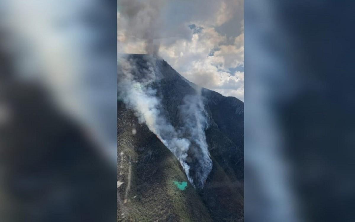 Protección Civil de Nuevo León recordó que las altas temperaturas que se registran en la entidad incrementan el potencial de incendios forestales. Foto: Protección Civil Nuevo León