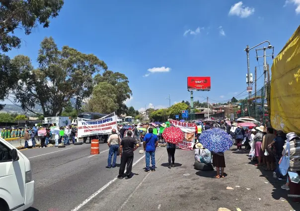 Cierran autopista México Cuernavaca por problemas de tala ilegal