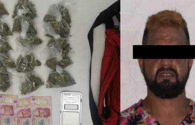 Hombre de 33 años arrestado por Fuerza Civil en Escobedo con drogas