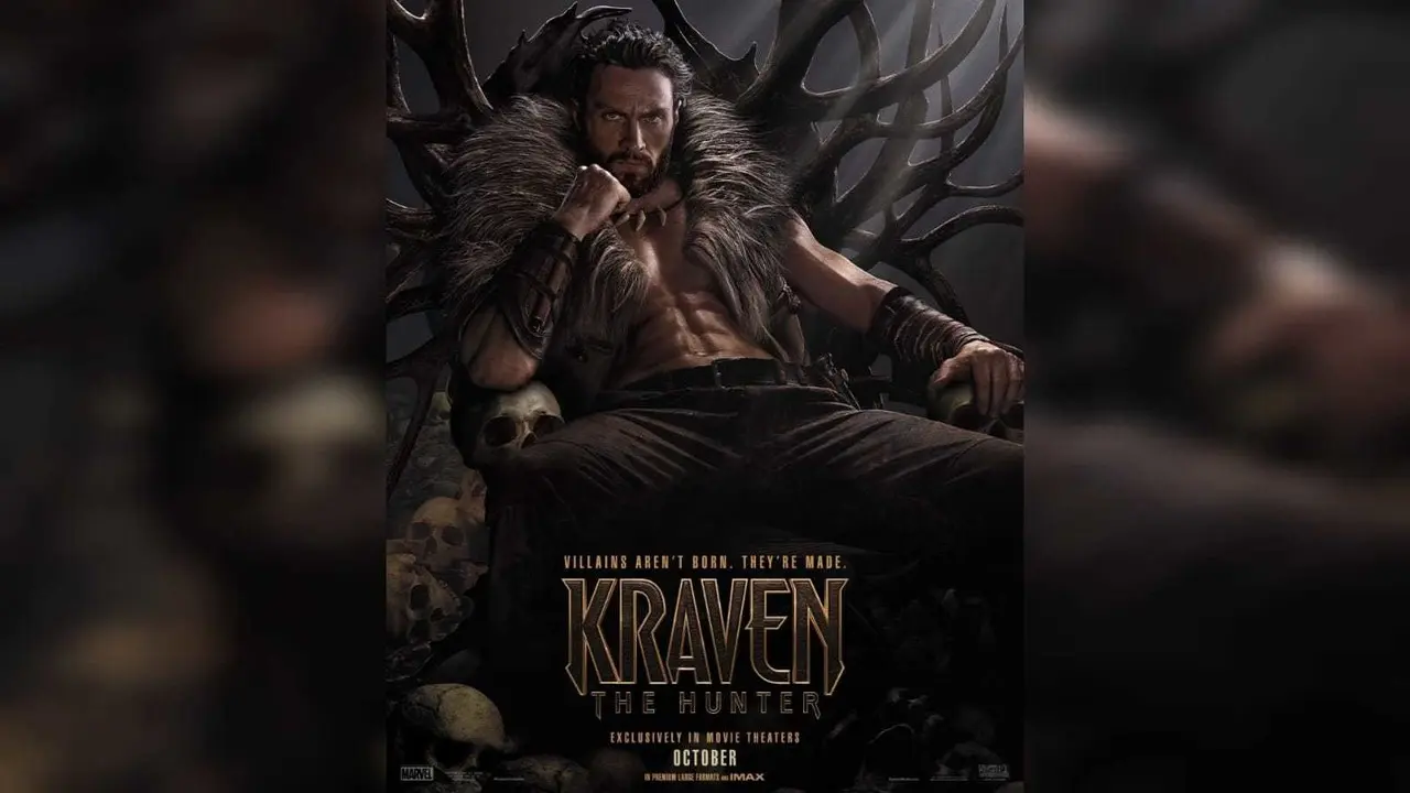 El actor Aaron Taylor-Johnson es Kraven The Hunter. Foto: Facebook Kraven The Hunter