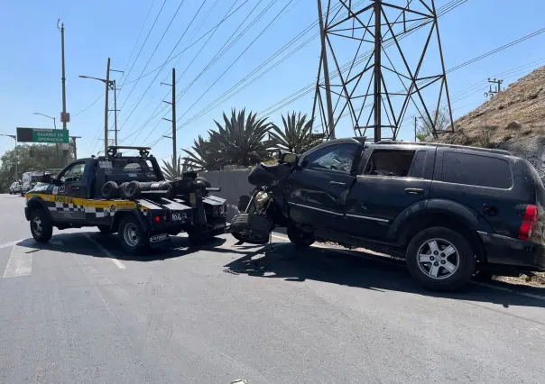 Aparatoso accidente deja un lesionado en la México-Pachuca