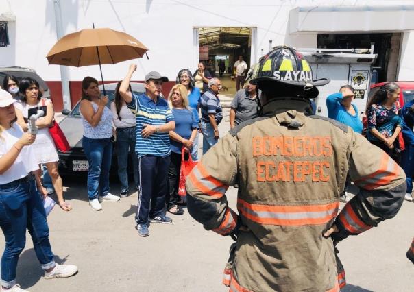 Se llevó a cabo con éxito simulacro de prevención por lluvias en Ecatepec