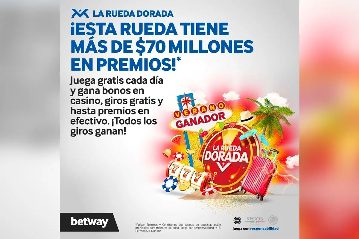 Participa en la Rueda Dorada, una promoción que dura desde el 01/06/2023 hasta el 31/08/2023. Foto. Cortesía