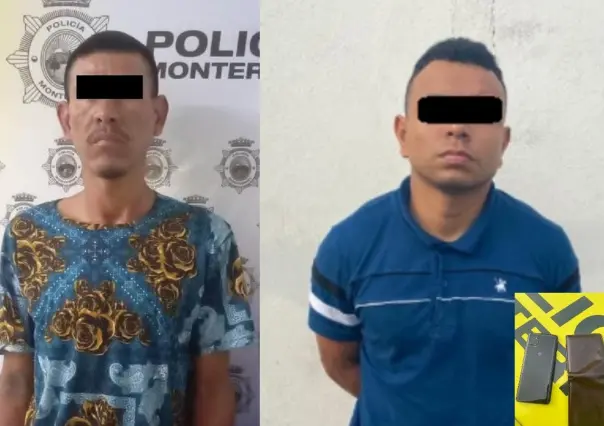 Caen 2 sujetos por robo con violencia en la colonia Moderna