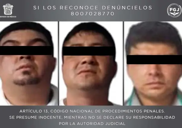 Detienen  a tres presuntos integrantes del grupo delictivo Los Mazos en Neza