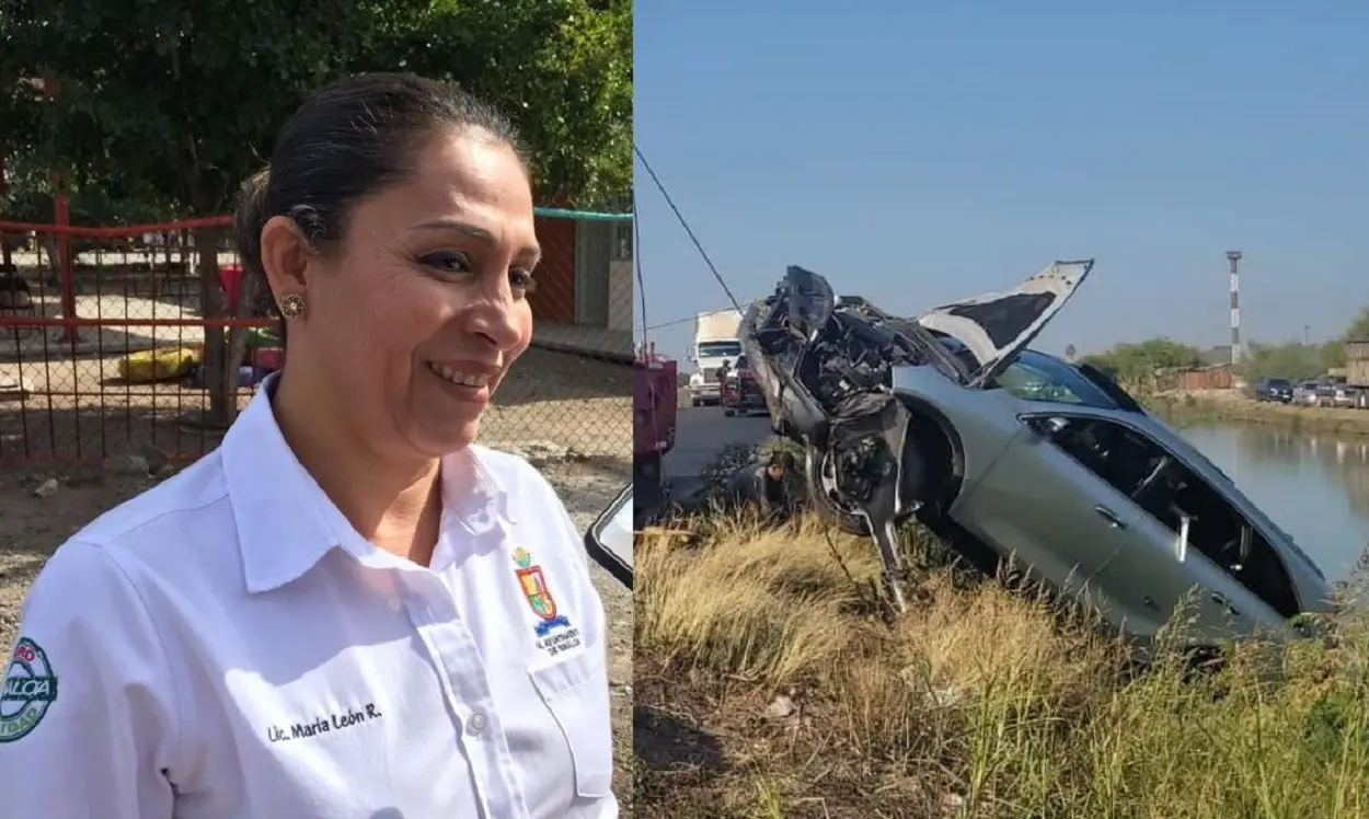 María Beatriz León Rubio, exalcaldesa de Sinaloa, Sinaloa, habría perdido el control de su camionetay cayó a un canal hidráulico en Ahome. Foto: Conexión Sinaloa / Luz Noticias