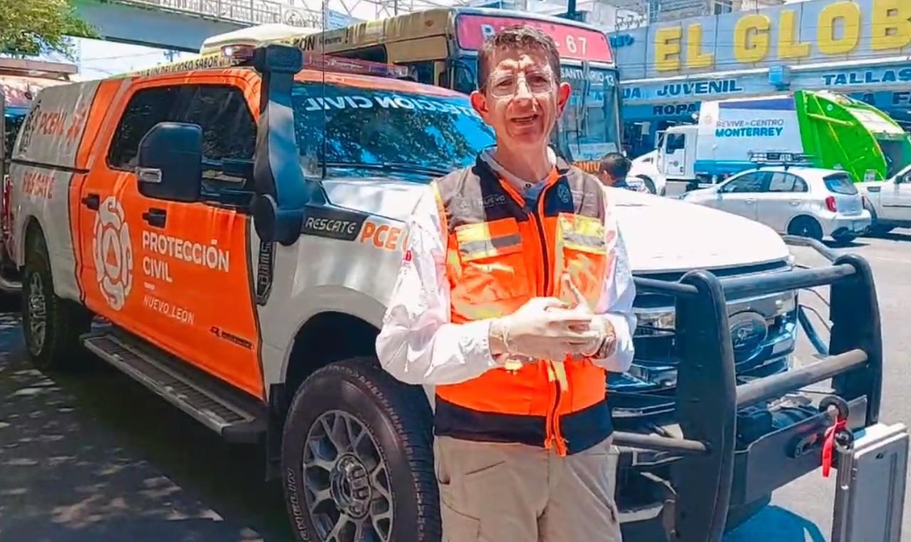 Realiza Protección Civil de Nuevo León operativo carrusel de hidratación