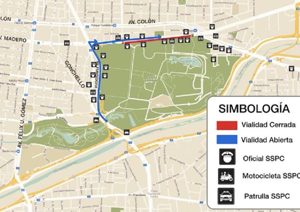Realizan cierres viales por Machaca Fest en Parque Fundidora