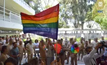 Realizan marcha LGBT+ en Reclusorio Oriente de la Cdmx