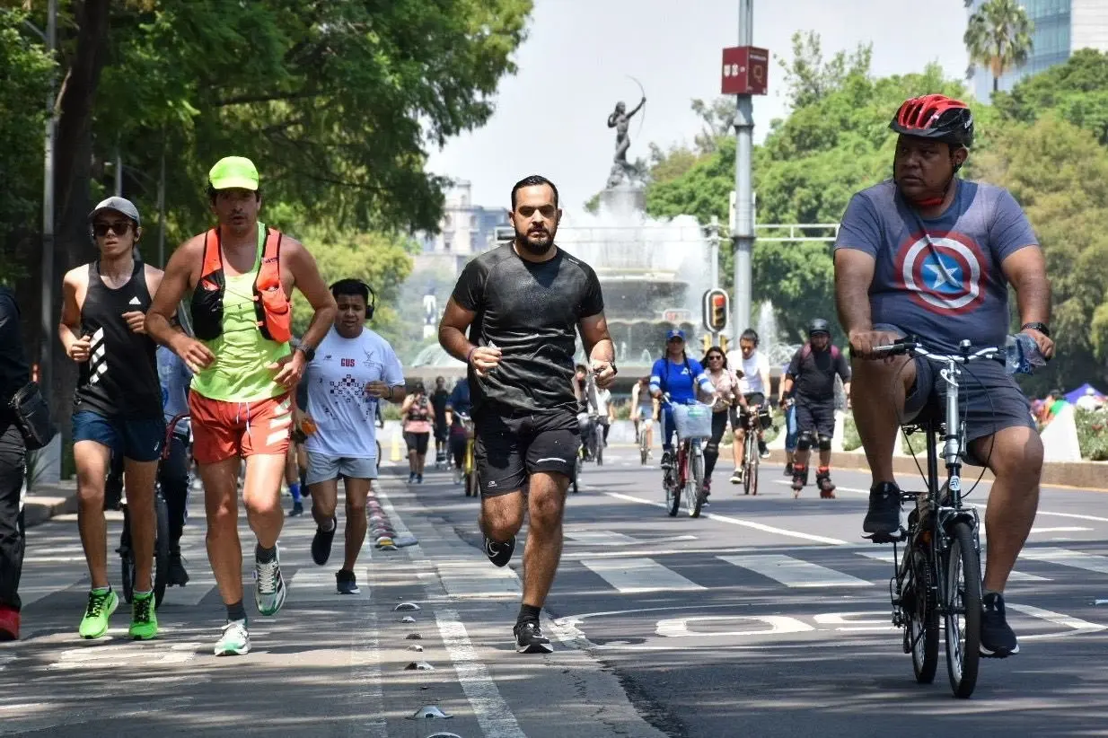 Este domingo el paseo se realizó en Circuito Interior. Foto: @DeporteCDMX