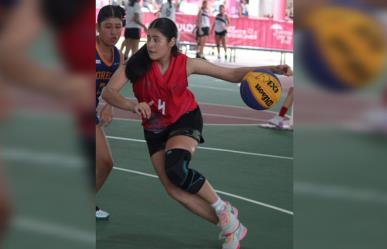 Llega Durango a cuartos de final en baloncesto femenil 3x3 de los JNC 2023