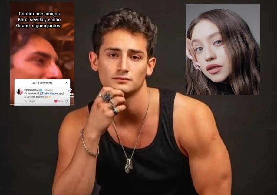 Emilio Osorio confirmó su amor a Karol Sevilla. Foto. Instagram