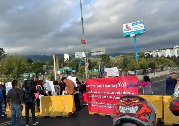 Protestan vecinos de la alcaldía Alcaldía Álvaro Obregón por falta de agua