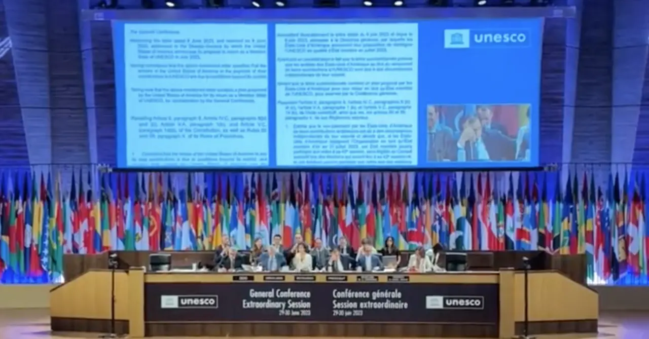 La reintegración estadounidense se da en un contexto de creciente rivalidad con China, que desea transformar el orden multilateral internacional creado tras la Segunda Guerra Mundial y del que la Unesco es una rama. Foto: Captura de pantalla