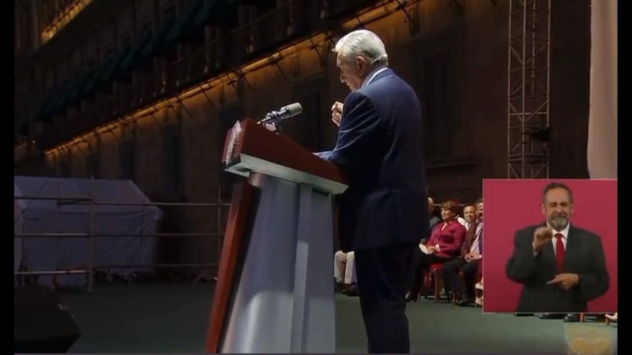 El presidente, arropado por miles de simpatizantes aseguró que la clave está en el pueblo, pues sin el respaldo de éste no se logran las transformaciones. Foto: Captura de pantalla