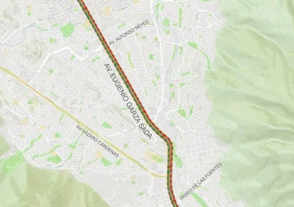 Rehabilitación de pavimento en Avenida Garza Sada para prevenir accidentes