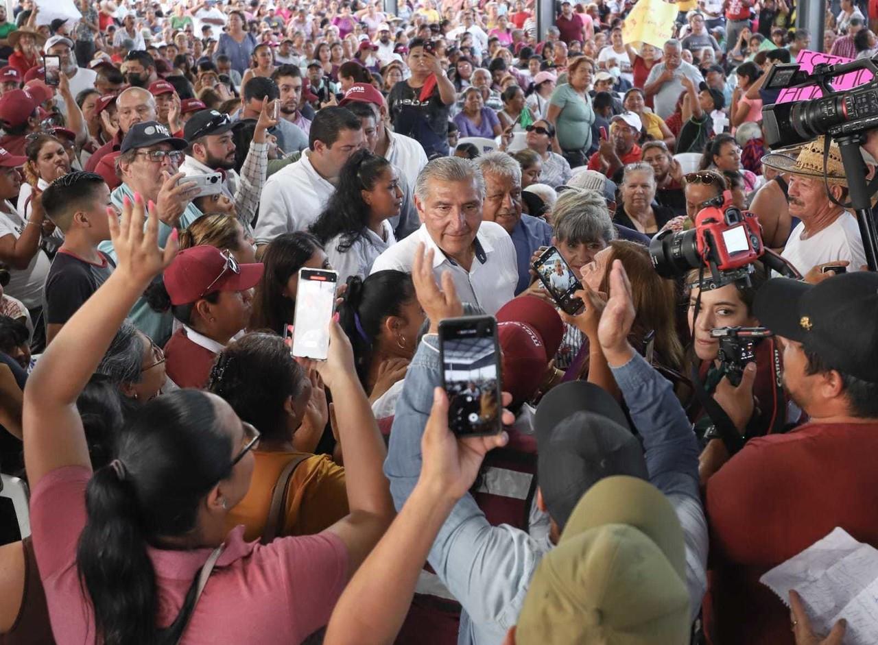 Adán Augusto acusa boicot y reparto de despensas en Tamaulipas. Foto: @adan_augusto