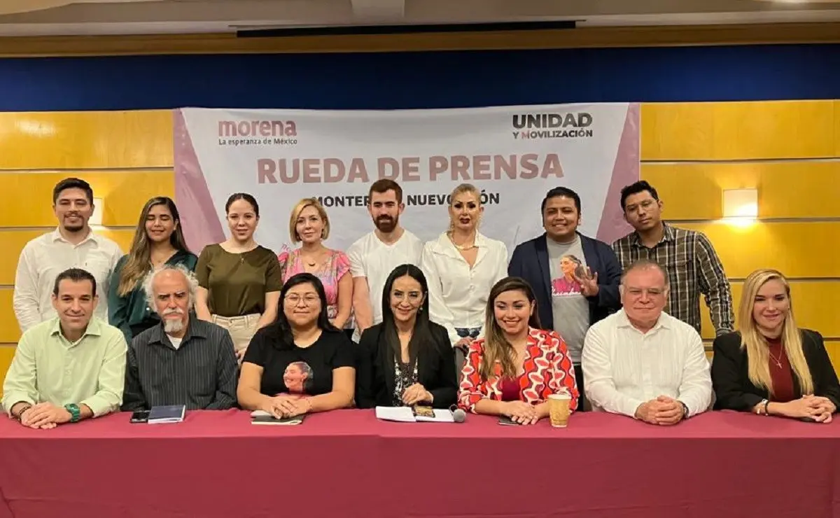 Militantes de Morena, PT y el Partido Verde, manifestaron su apoyo a Claudia Sheinbaum Pardo para ser la candidata de Morena a la Presidencia de México.  Foto: Armando Galicia