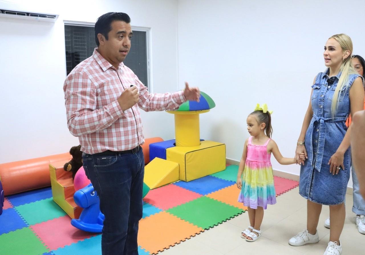 El alcalde de Santa Catarina Jesús Nava Rivera realizó la inauguración de la estancia infantil CAI “Mi Alegría”, sitio que fue rehabilitado para el cuidado de los niños. Foto: Municipio de Santa Catarina