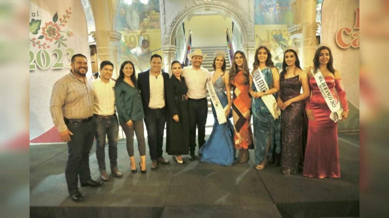 La participante Danna Martínez finalizó el concurso flor del campo de Durango 2023, que organiza la CNC. Foto: Cortesía CNC.