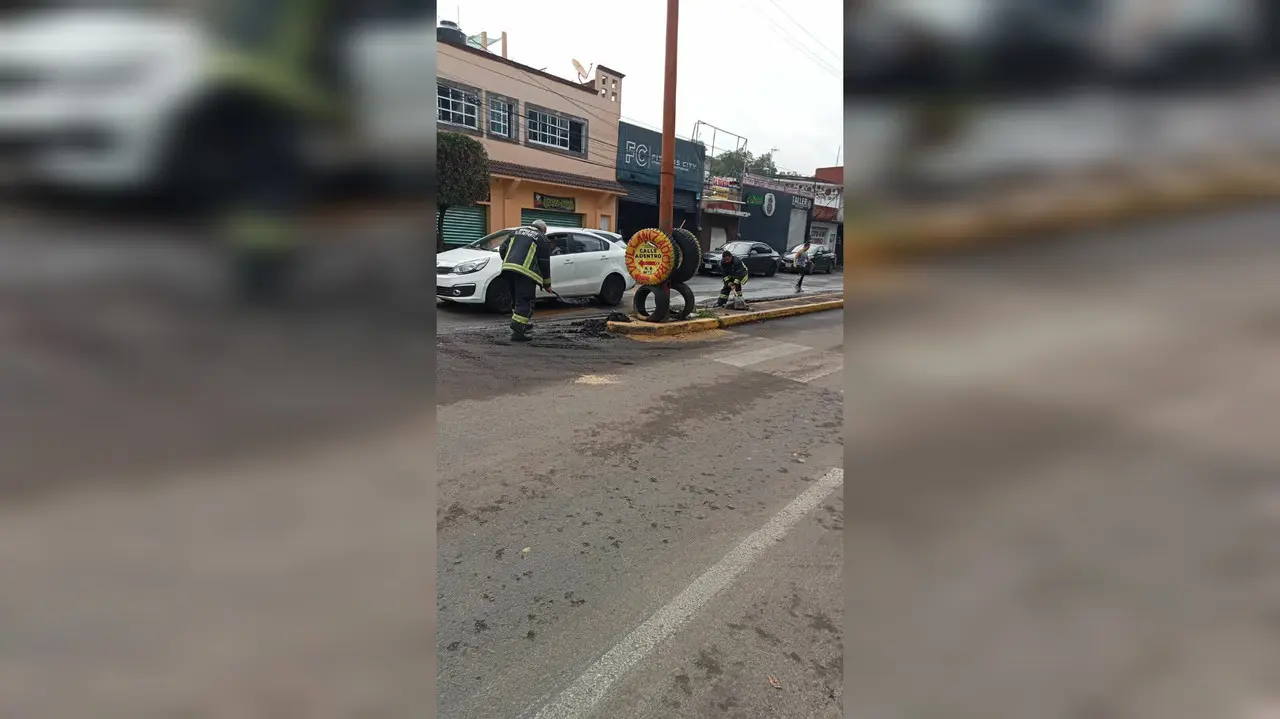 Después  de la tormenta, a limpiar calles de Tlalnepantla