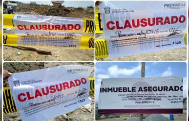 Clausuran ocho tiraderos clandestinos de cascajo en Naucalpan