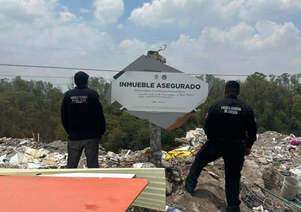 Clausuran dos tiraderos ilegales de basura; detienen a cinco en Naucalpan