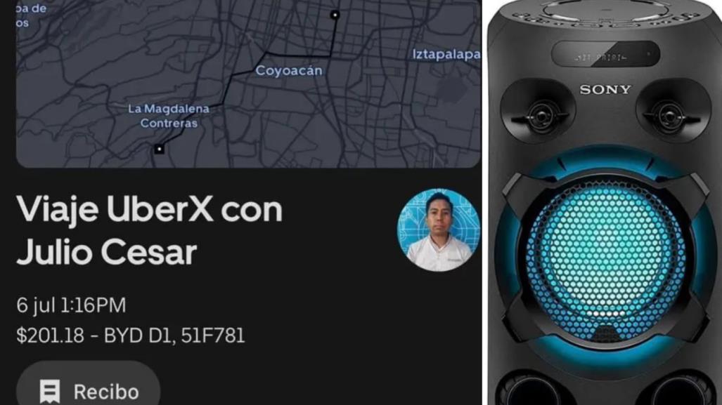 Denuncian robo de bocina por conductor de Uber en Coyoacán