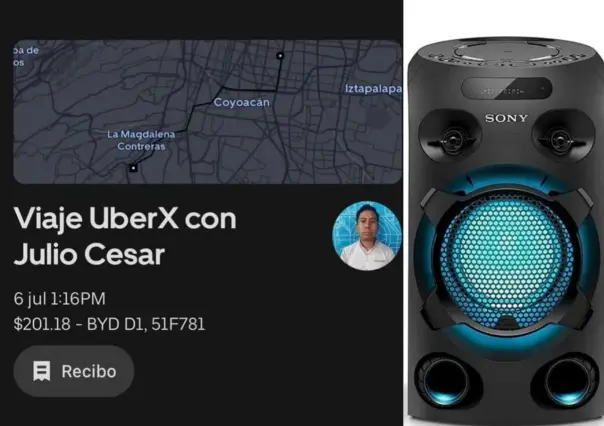 Denuncian robo de bocina por conductor de Uber en Coyoacán