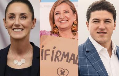 Samuel García, Claudia Sheinbaum y Xóchitl Gálvez lideran preferencias