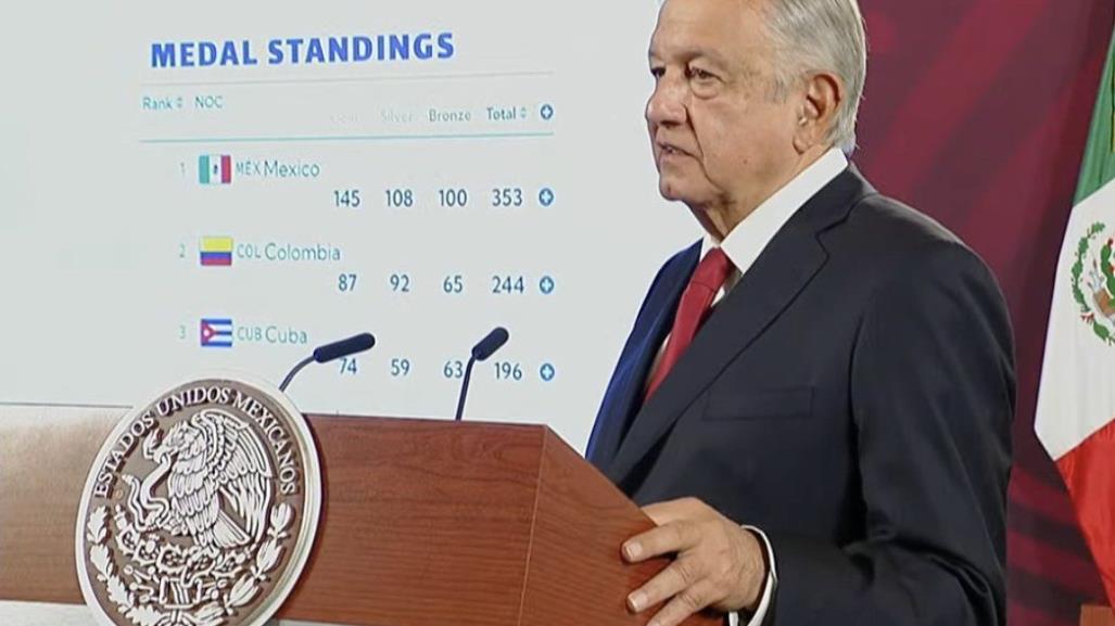 Recibirá AMLO a medallistas de los Juegos Centroamericanos