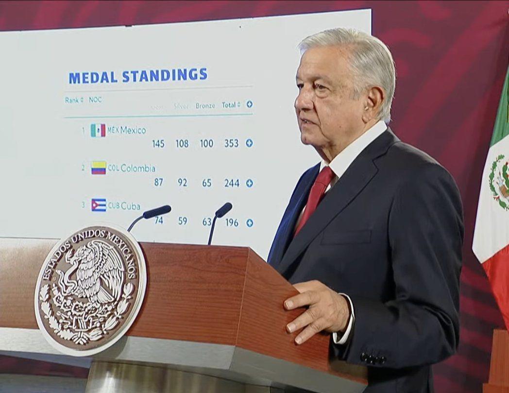 Recibirá AMLO a medallistas de los Juegos Centroamericanos