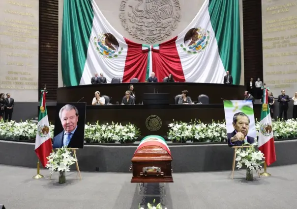 Homenaje de cuerpo presente a Porfirio Muñoz Ledo en la Cámara de Diputados