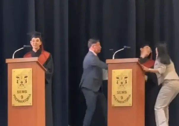 Da joven emotivas palabras en graduación de prepa y se desmaya