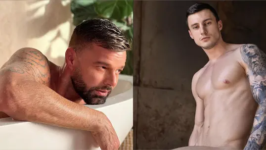 Ricky Martin ha reaccionado a las publicaciones que en su cuenta de Instagram ha subido el propio Max Barz. Fotos. Instagram @ricky_martin @max_barz