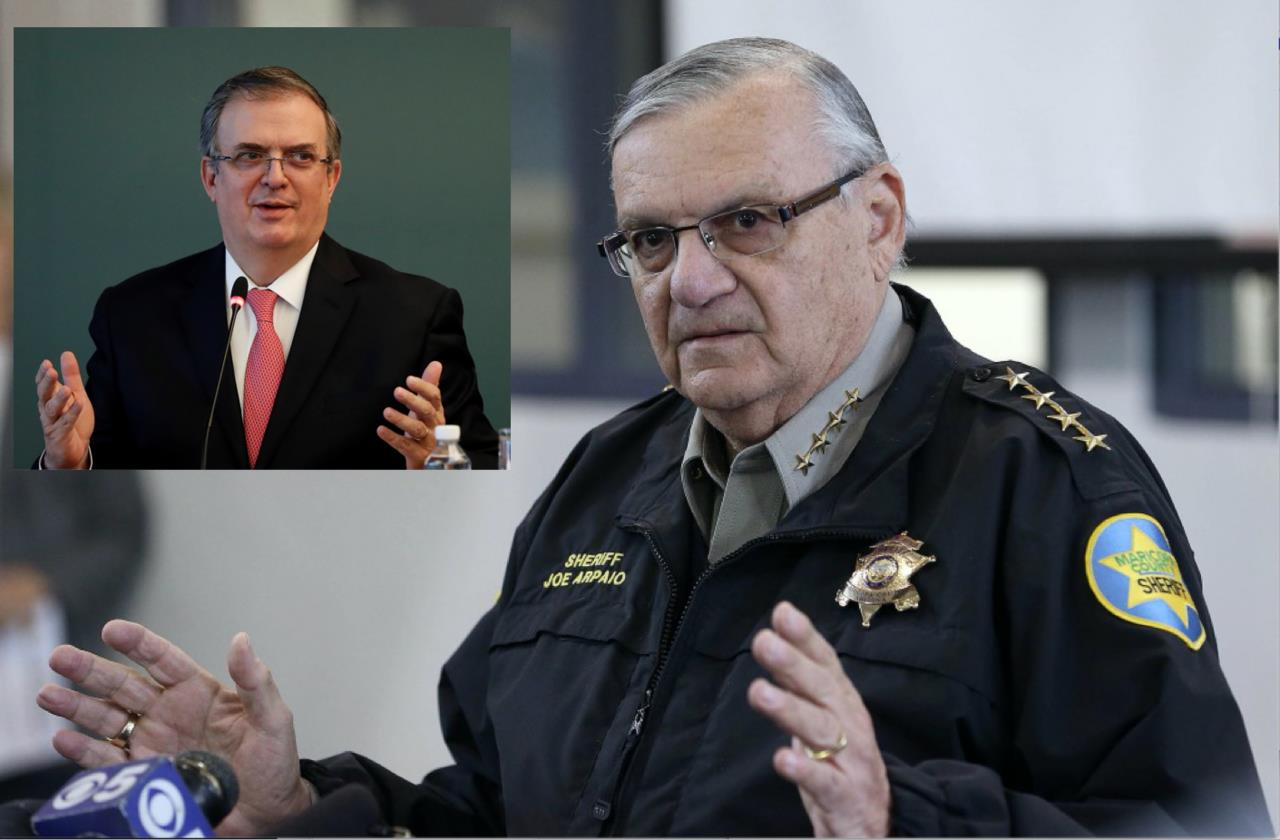 El año pasado, Arpaio había solicitado una disculpa pública por parte de Ebrard por decir que el ex alguacil facilitó el asesinato de migrantes y fue responsable del contrabando de armas desde Estados Unidos a territorio mexicano. Foto: Especial/ POSTAMX