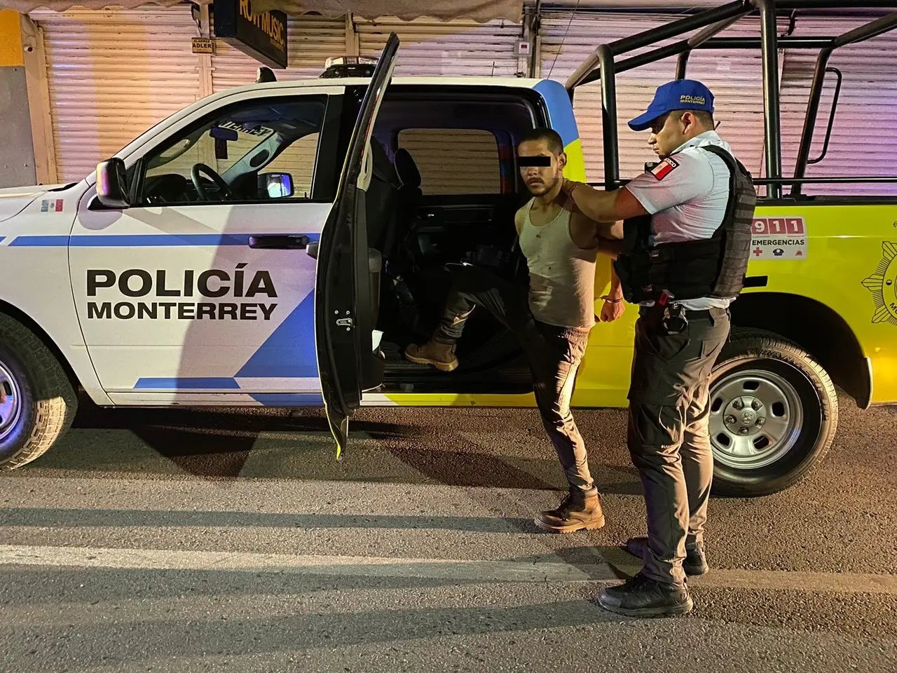 Detienen a asaltante de negocios en el centro de Monterrey