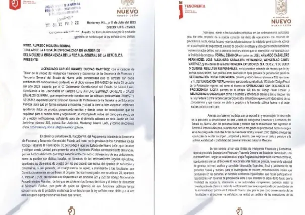 Denuncia Unidad de Inteligencia ante la FGR a esposo de diputada